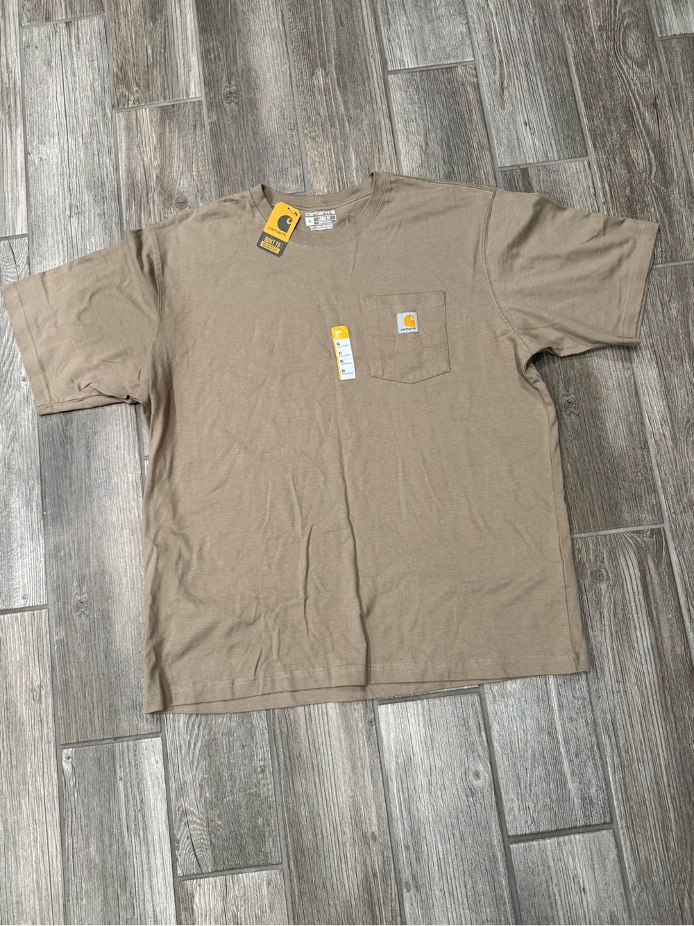 Carhartt Tan Shortsleeve Pocket T-Shirt Men’s Size XL NWT